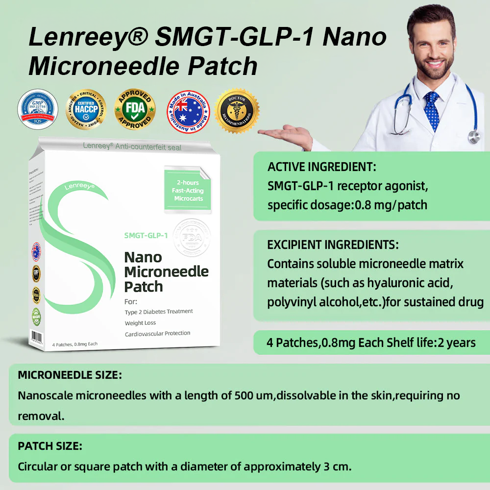 [See results in 7 days]✨Lenreey®  SMGT-GLP-1 Nano Microneedle Patch（Painless, long-lasting, addressing diabetes, obesity, and cardiovascular diseases）🇦🇺